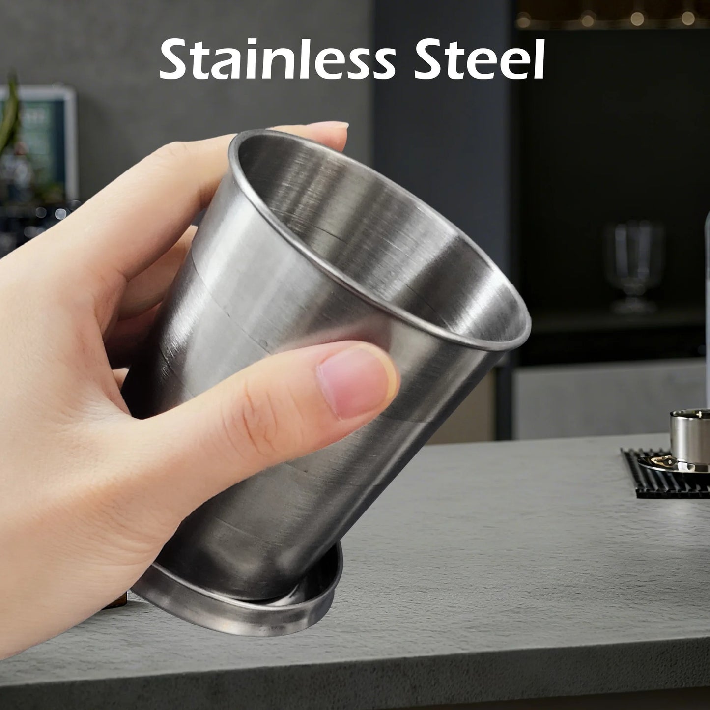 Portable Folding Stainless Steel Drinking Cup