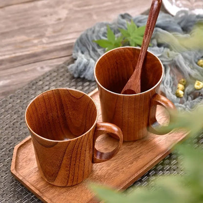 280ML Handmade Wooden Mug