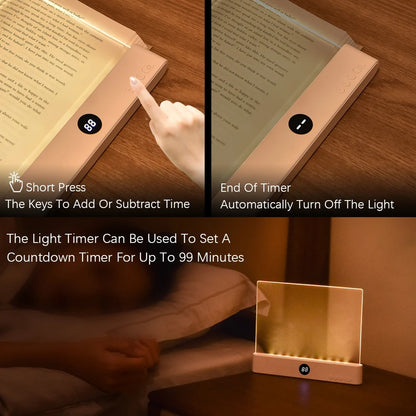 Rechargeable LED Reading Light with Night Light Mode