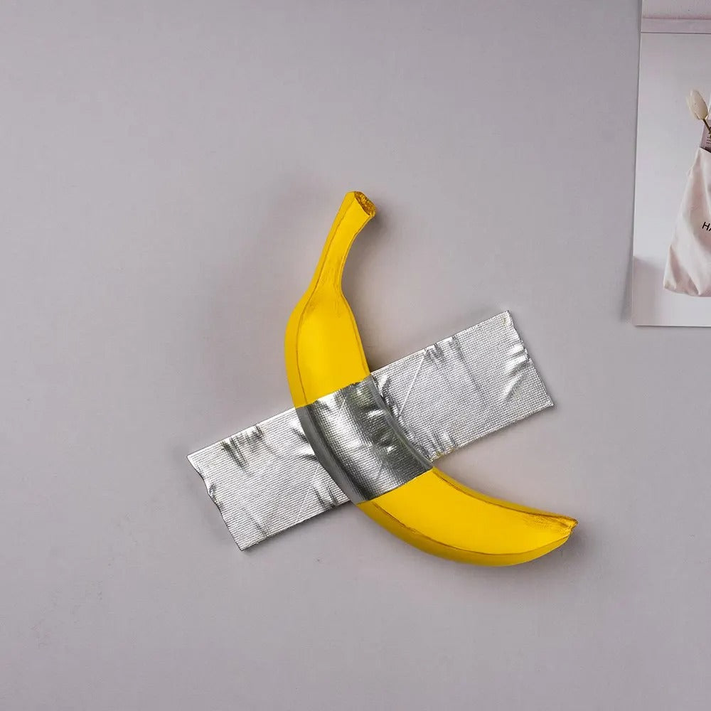 The Duct-Taped Banana Sculpture