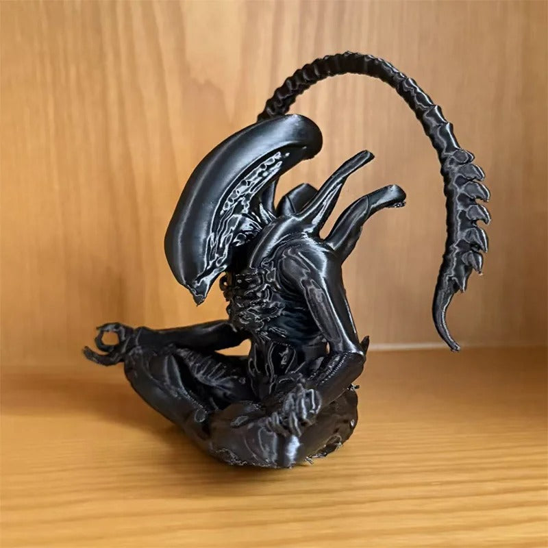 Alien Meditation Statue