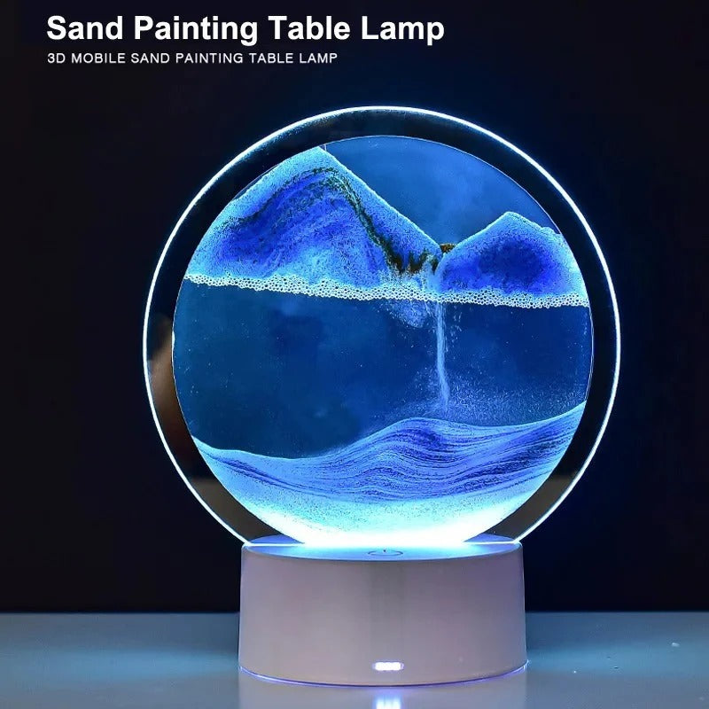 7-Color Flowing Sand Art LED Lamp