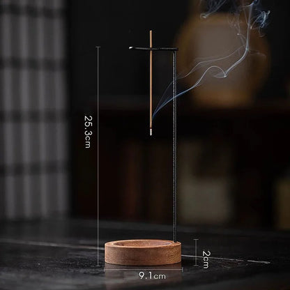 Floating Incense Burner with Wooden Tray