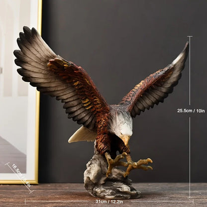 Majestic Eagle Statue – Modern Resin Bird Sculpture