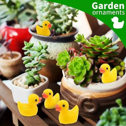Mini Resin Duck Figurines Set – DIY Crafts