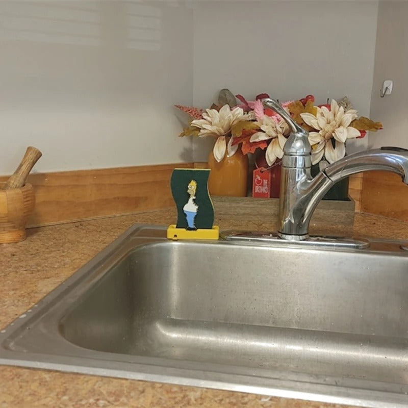Homer Sponge Holder – Funny Kitchen Sink Organizer