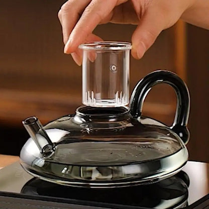 Glass Teapot with Infuser – Electric Glass Tea Kettle & Hot Tea Maker with Handle