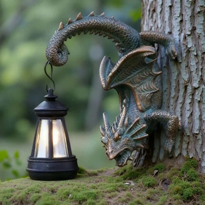 Solar Dragon Lantern Statue