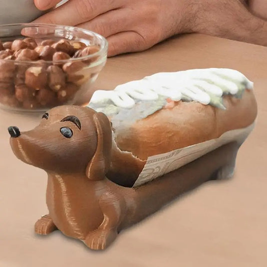 Puppy-Shaped Serving Tray – Dachshund Snack & Hot Dog Holder