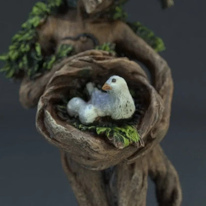 Natural Forest Goddess Bird Statue - Desktop & Garden Decor