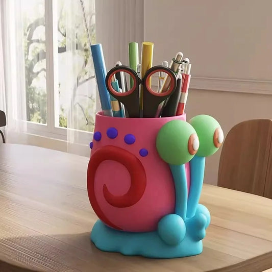 Cute Snail Pen Holder Organizer