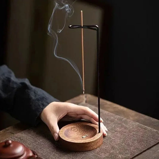 Floating Incense Burner with Wooden Tray