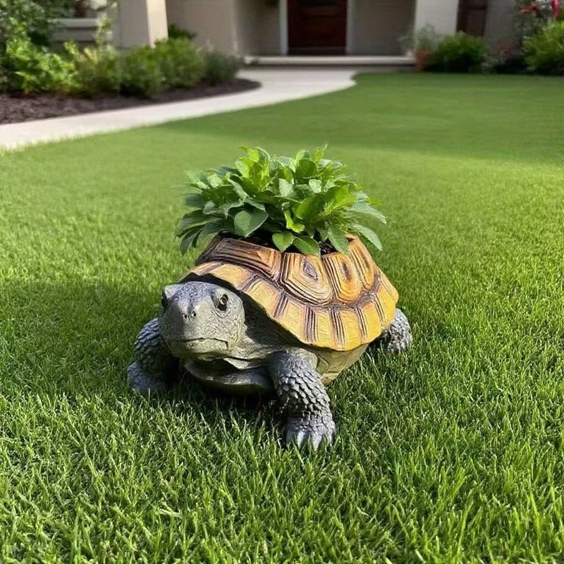 Turtle Shell Planter Pot