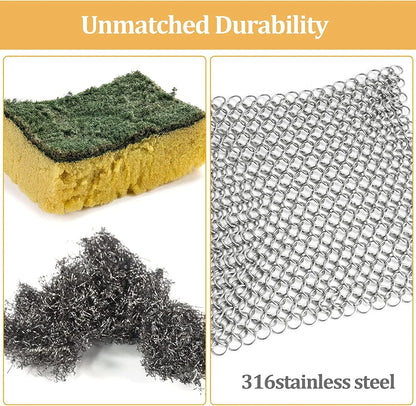 Stainless Steel Chainmail Scrubber