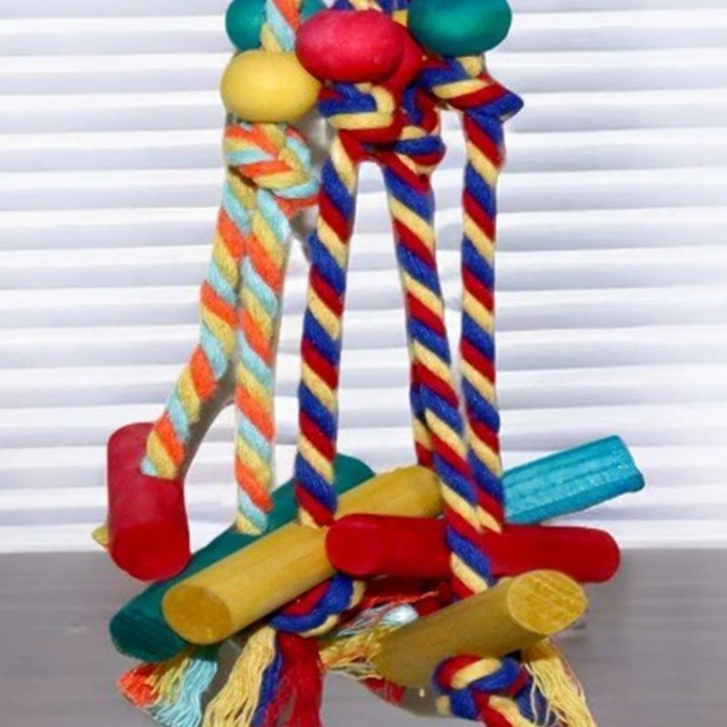 Colorful Hanging Bird Climbing & Chew Toy