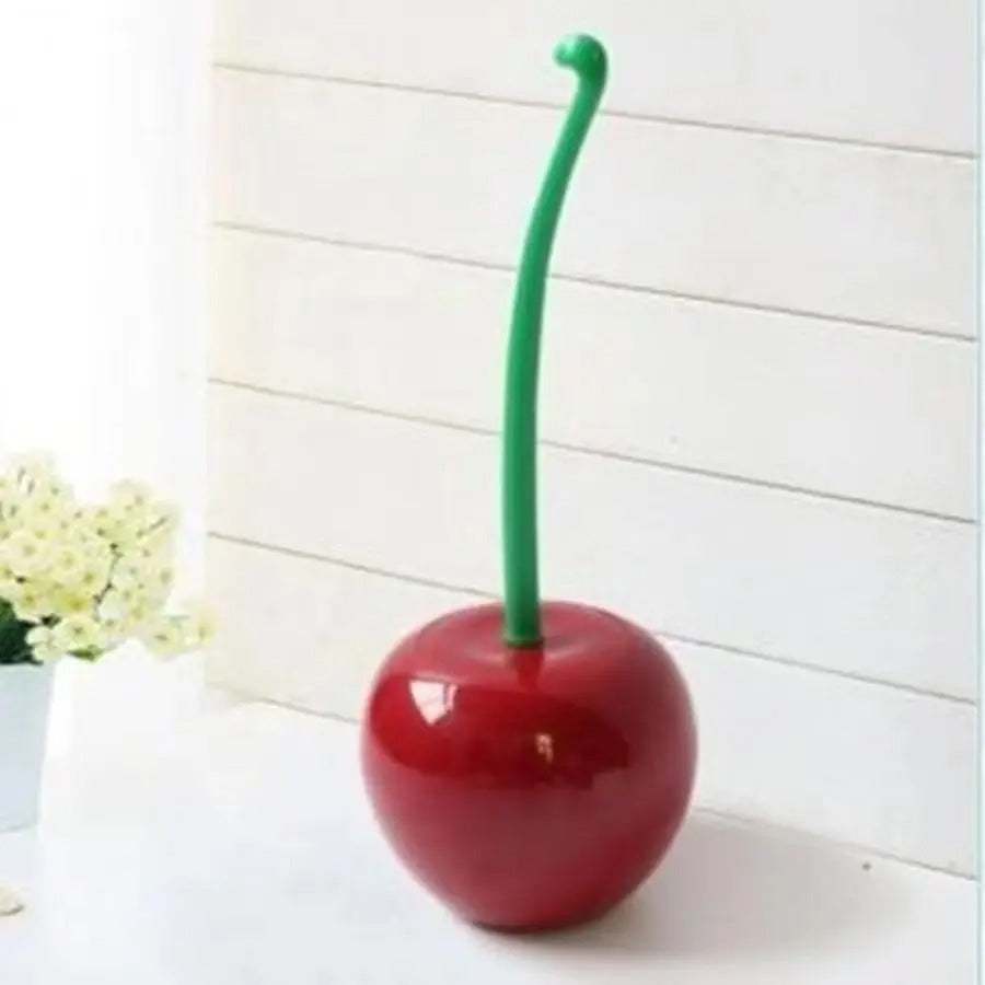 Cherry Toilet Brush & Holder