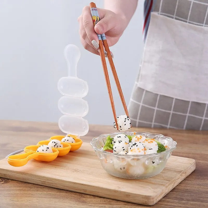 2Pcs Baby Rice Ball Mold Set