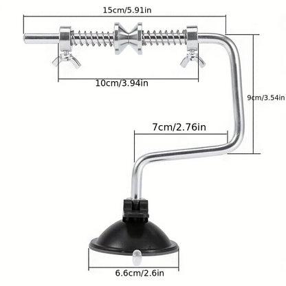 Aluminum Fishing Line Spooler – Suction Cup Reel Winder Tool