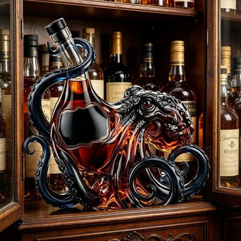 Octopus Glass Decanter