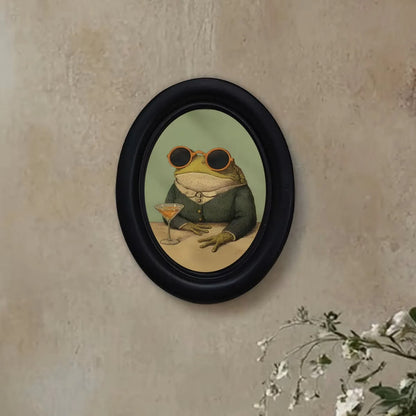 Cool Frog Cocktail Wall Decor