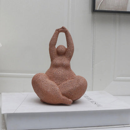 Abstract Curvy Woman Sculpture - 3(PCS)