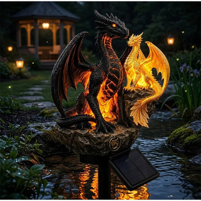 Solar Dragon Garden Statue – LED Outdoor Lawn & Patio Decor