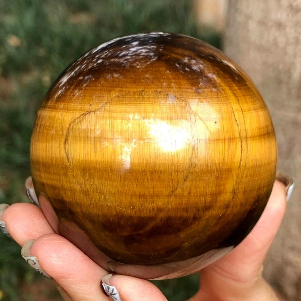 Tiger Eye Healing Crystal Sphere