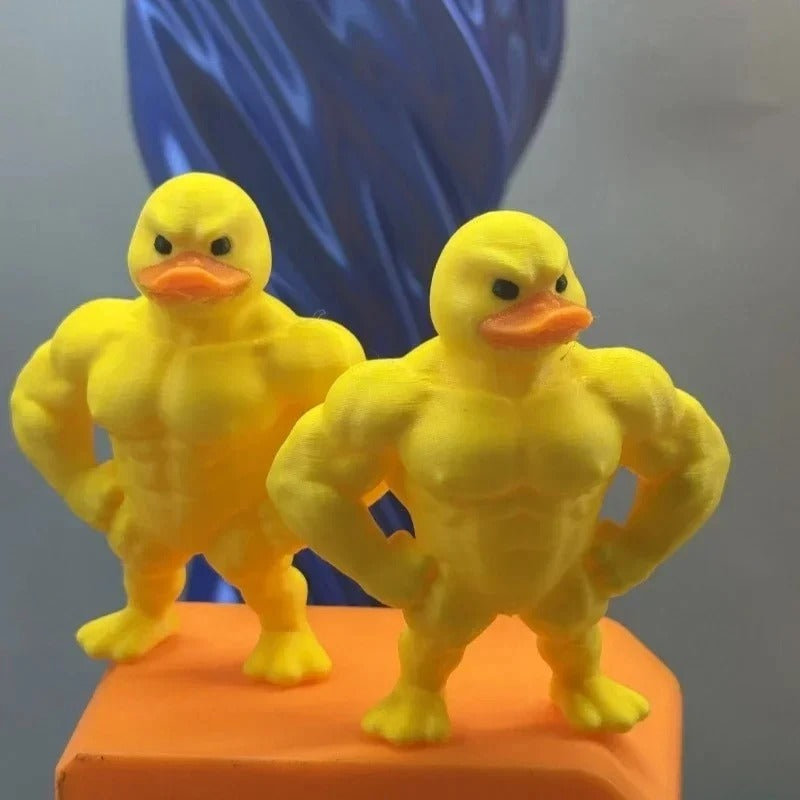 Muscular Duck Statue