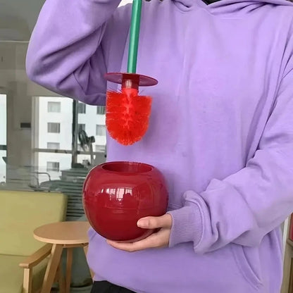 Cherry Toilet Brush & Holder