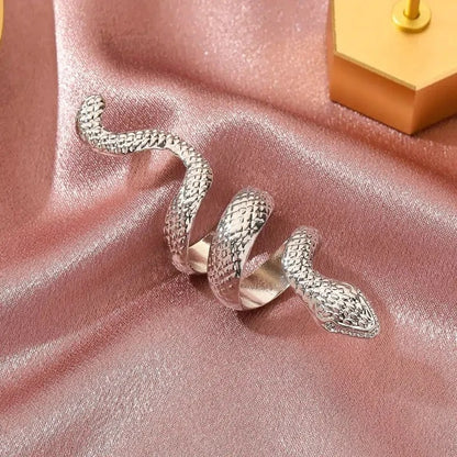 Snake Wrap Ring – Adjustable Serpent Style