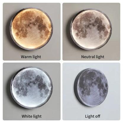Wireless Moon Wall Light with Remote Control