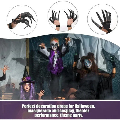 Halloween Skeleton Finger Extensions Both Hands