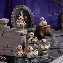 20-Piece Skull Duck Resin Ornament Set