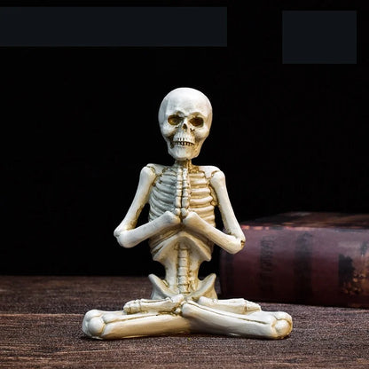 Yoga Skeleton Figurine Collection - 4Pcs