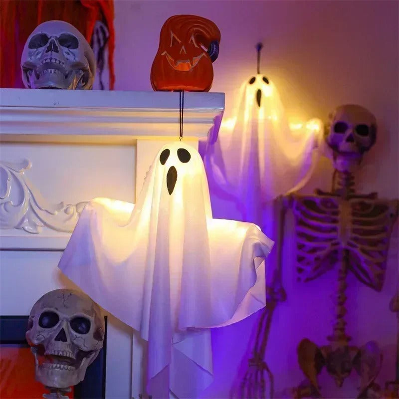 Spooky LED Ghost Lantern for Home & Yard Decor