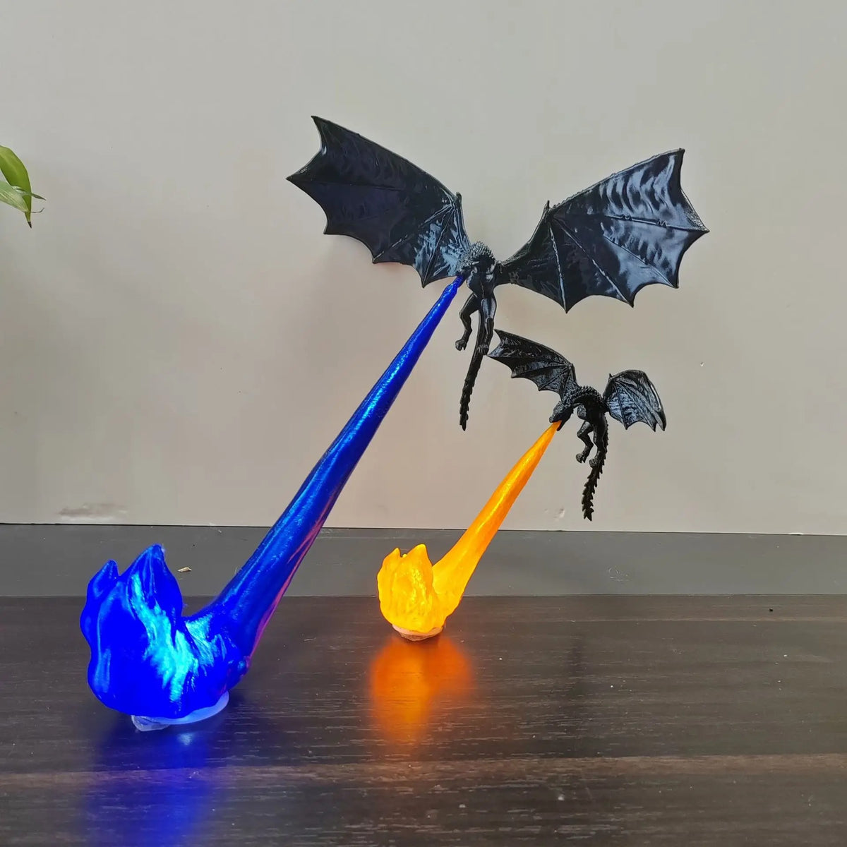 Flying Dragon Flame Sculpture