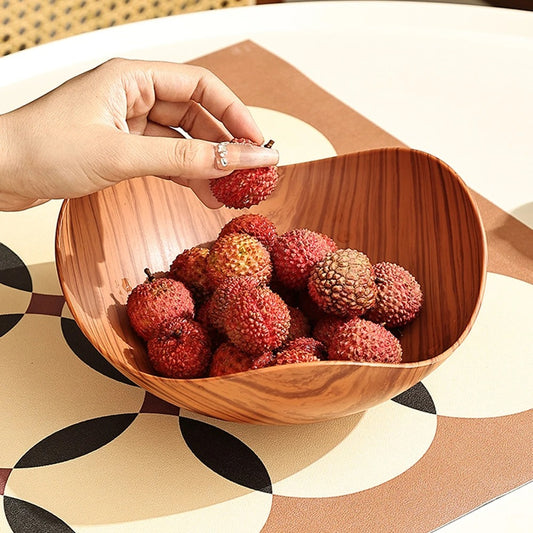 Imitation Wood Grain Fruit Plate