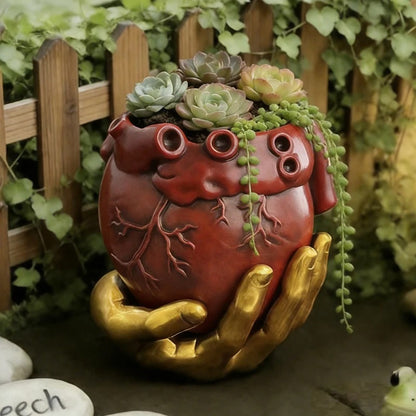 Heart in Hand Succulent Planter