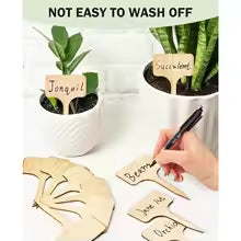 20pcs Bamboo Plant Labels – T-Type Garden Tags