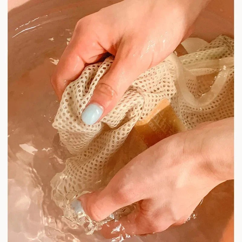 Reusable Hanging Mesh Produce Storage Bags – Set of 4