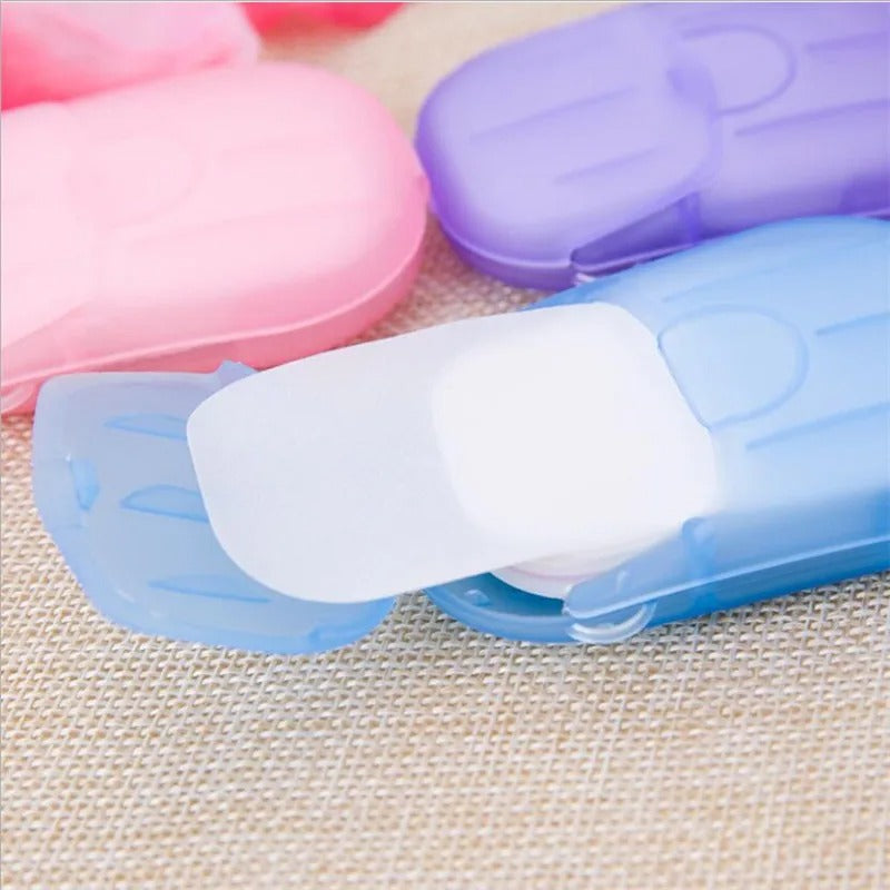 5 Boxes Portable Soap Paper Sheets (100pcs)