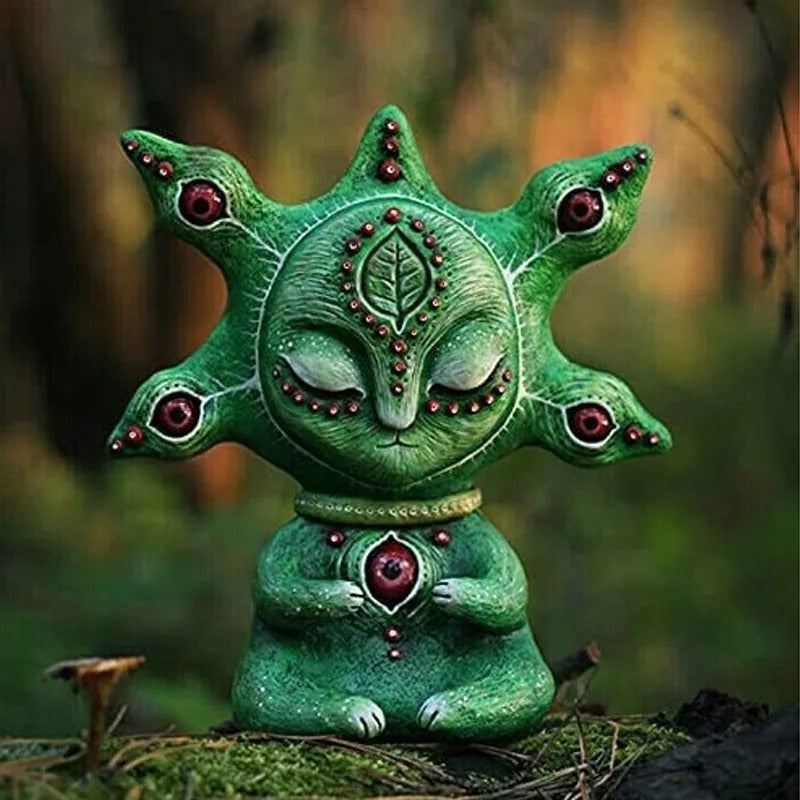 Three-Eyed Fantasy Creature Figurine