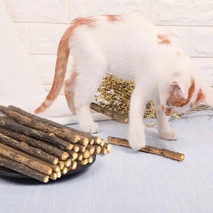 Natural Silvervine Cat Chew Sticks – 15 Pack