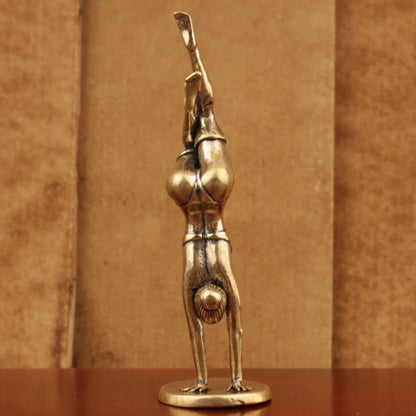 Mini Yoga Pose Brass Figurine