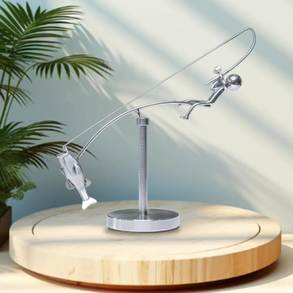 Fisherman Balancing Sculpture