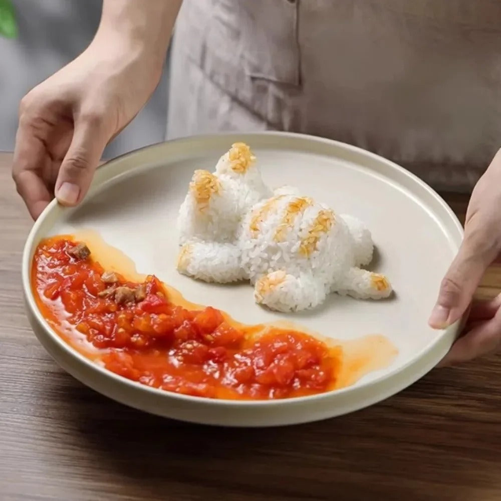 Cute Cat-Shaped Onigiri Rice Mold