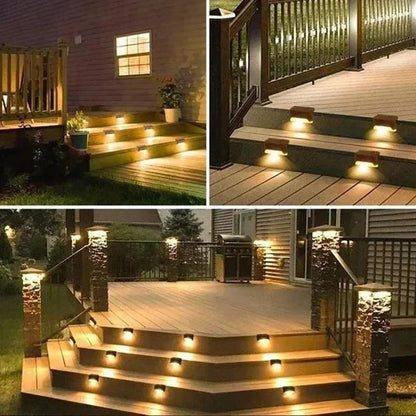 Solar Stair Lights for Outdoor Steps & Decks