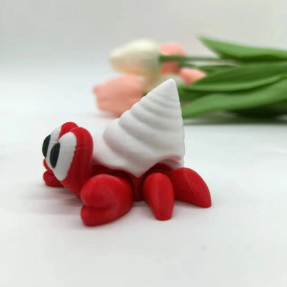 3D Printed Hermit Crab Figurine