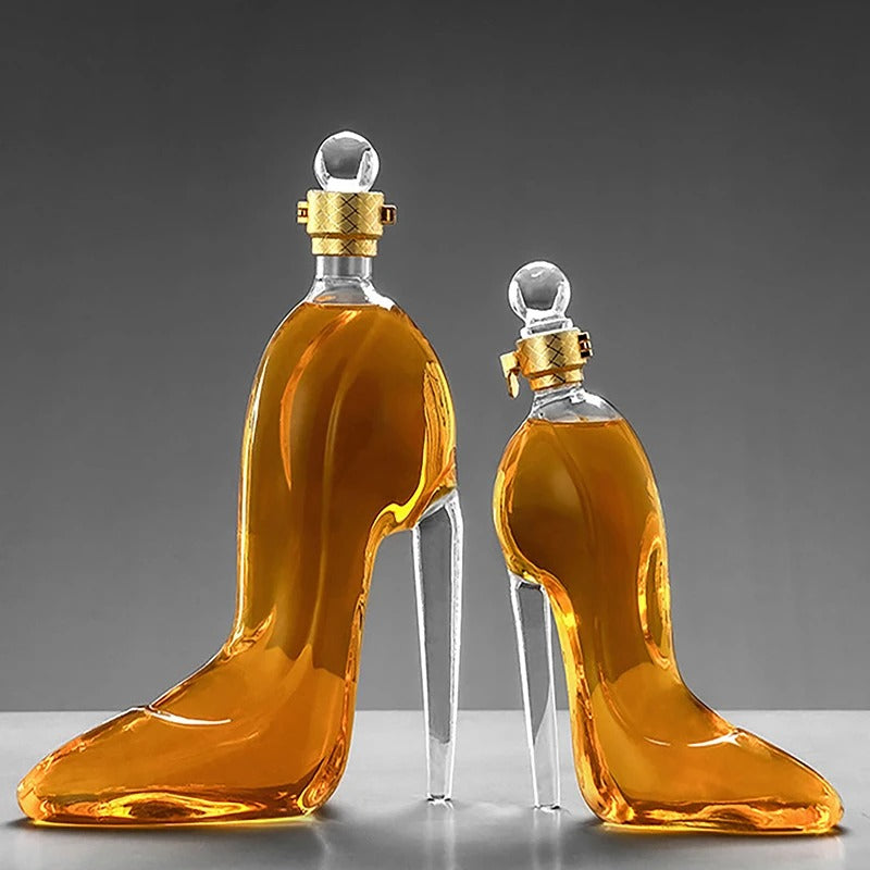 Luxury High Heel Glass Decanter