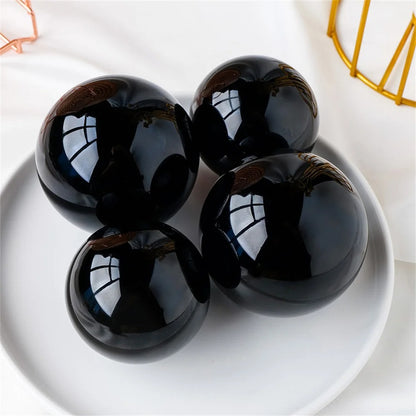 Natural Black Obsidian Sphere – Healing Crystal